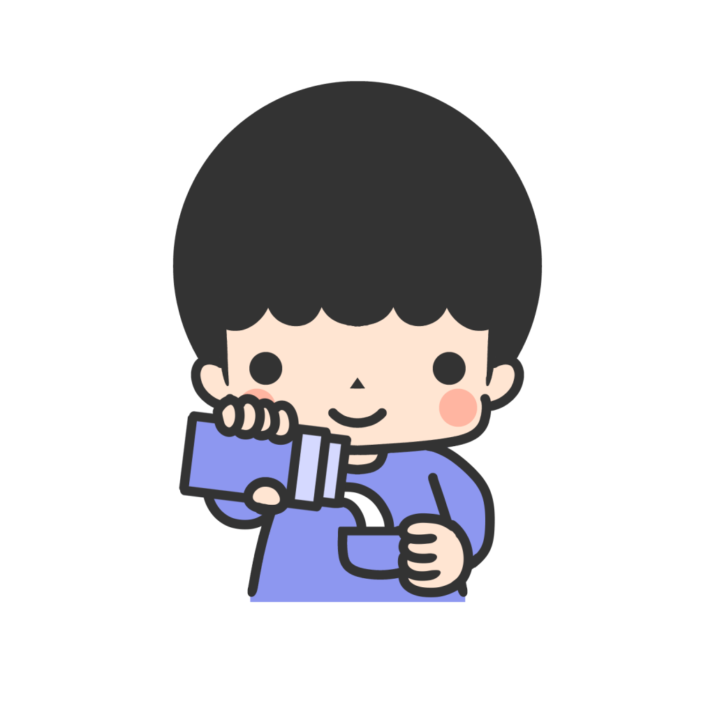 すいとうでみずをそそぐ