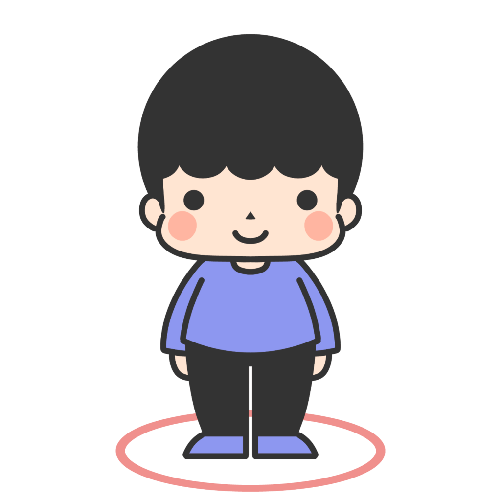 まるのなかにたつ