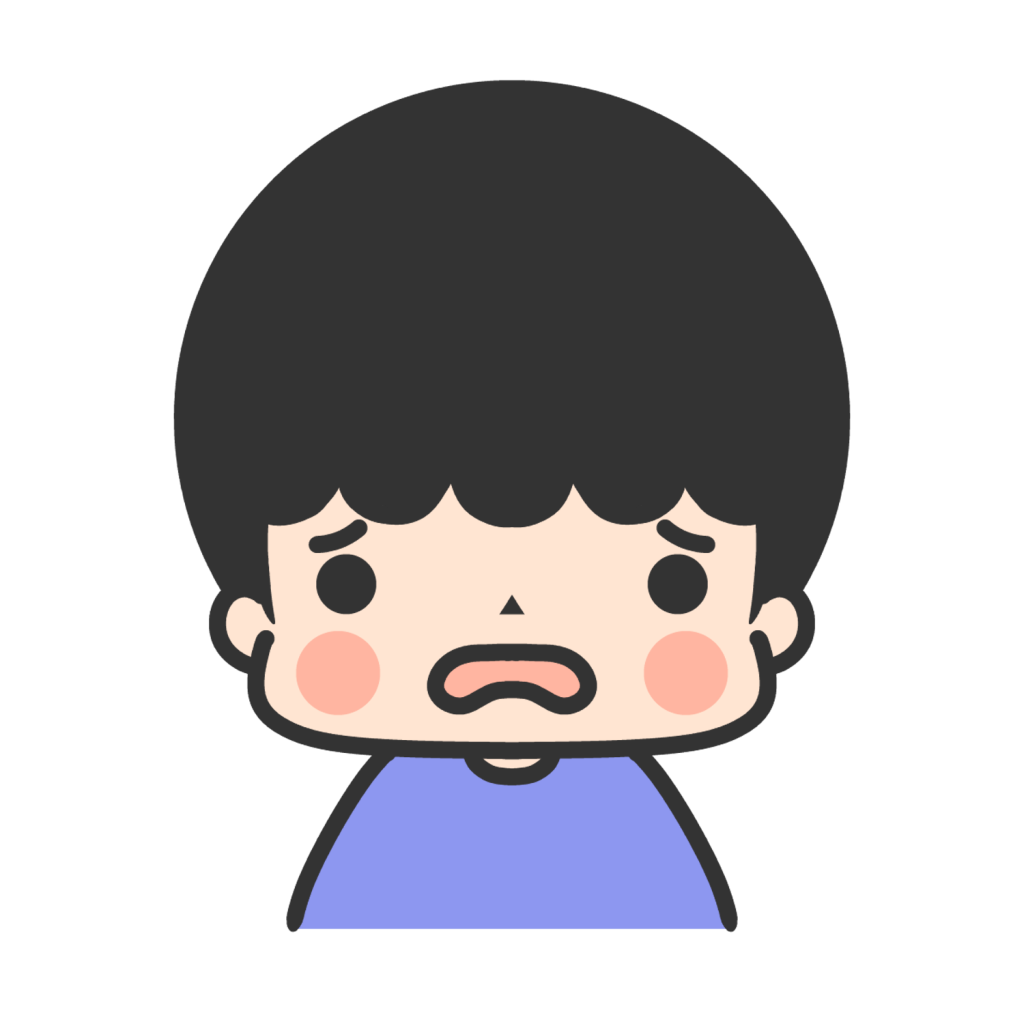 しょんぼり・こまるかお