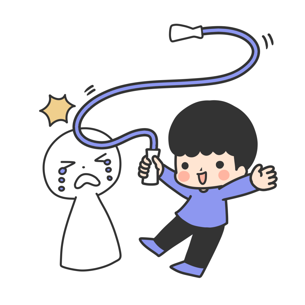 なわとびをふりまわす