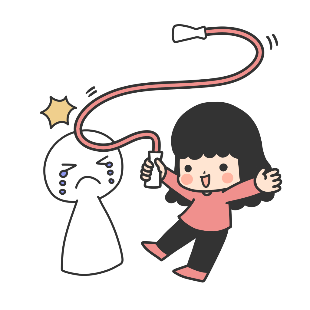 なわとびをふりまわす