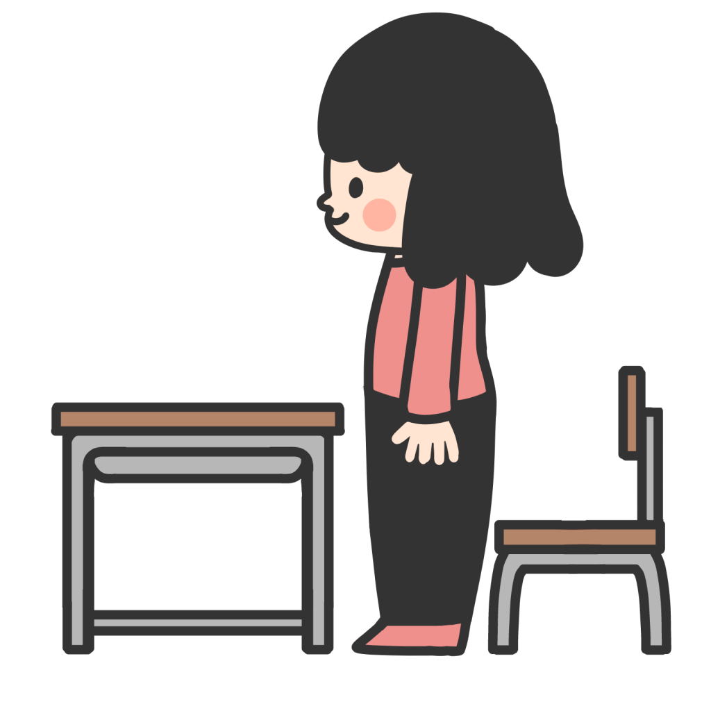 じぶんのせきからたつ