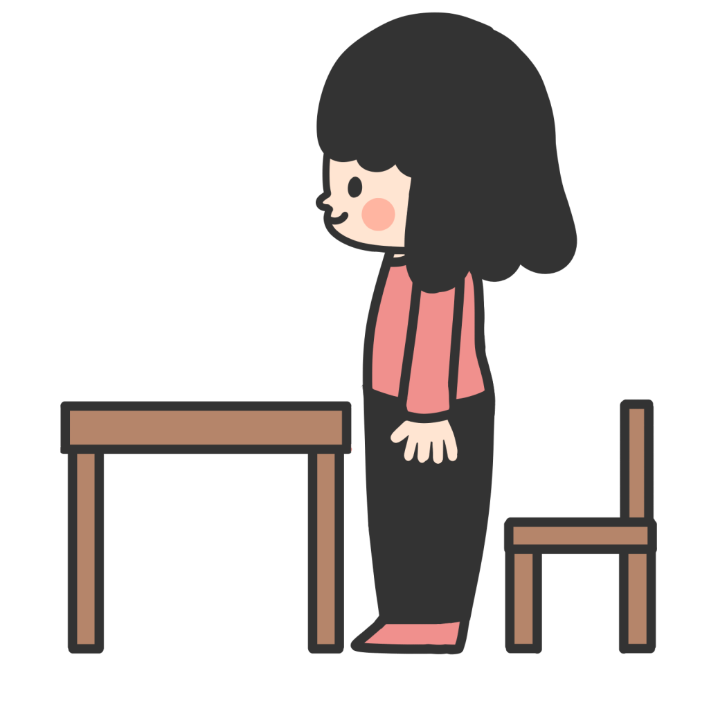 じぶんのせきからたつ