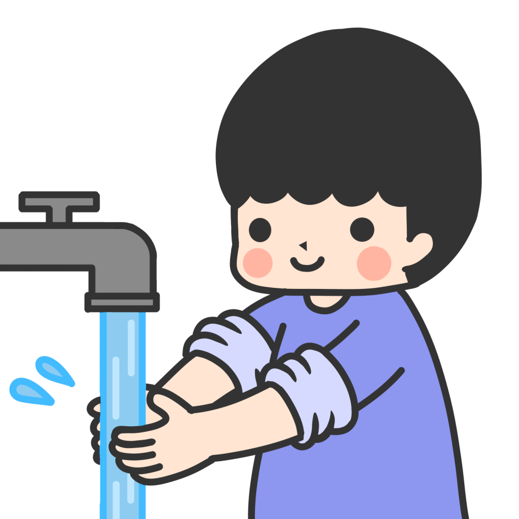 てをあらう（みず）