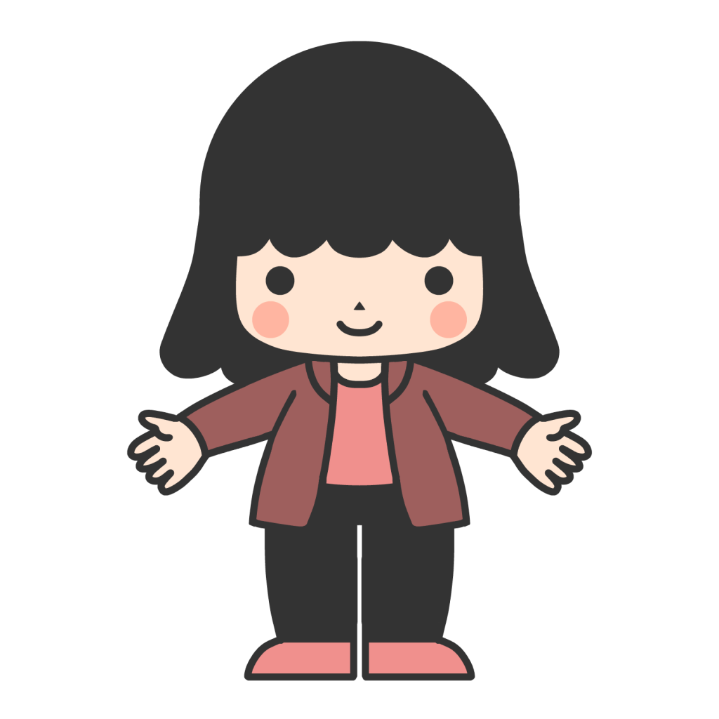 上着を着ている女の子