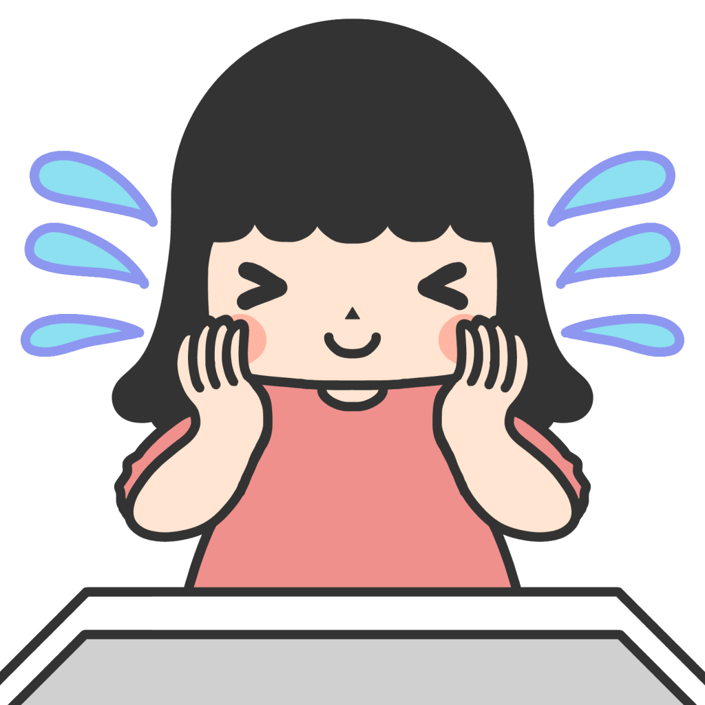 かおをあらう女の子