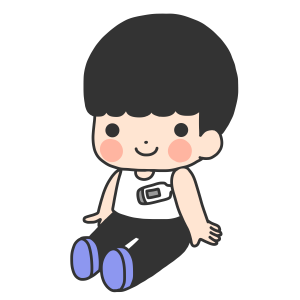 たいおんをはかる男の子