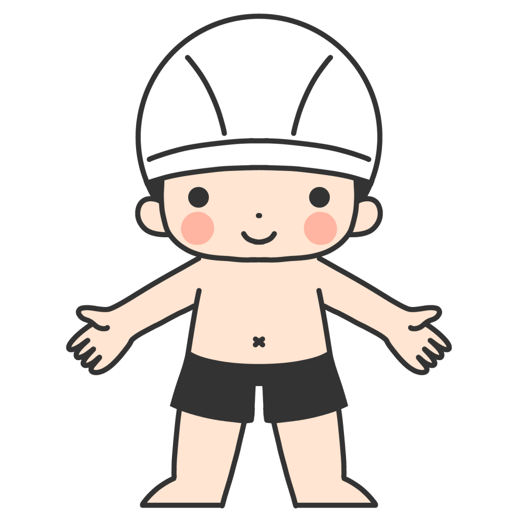 水着を着た男の子