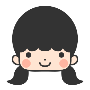 二つ結びをした女の子